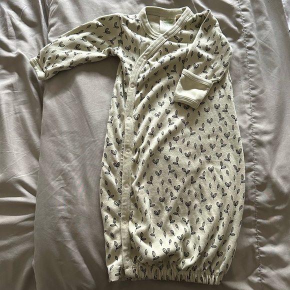 Parade organics sleeping kimono gown for babies 0-3 months in pattern - sprouts - Picture 5 of 6